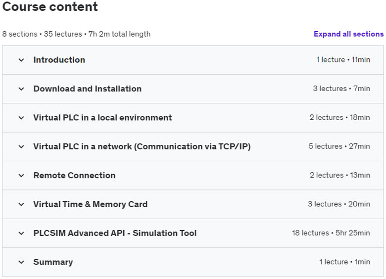 S7 PLCSIM Advanced – Basics and Advanced Course 2022-2