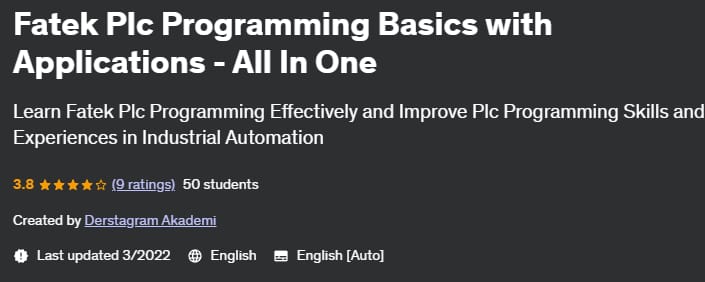 Fatek Plc Programming Basics with Applications – All In One 2022-3