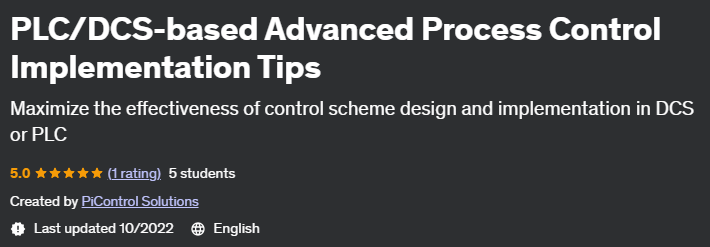 PLC/DCS-based Advanced Process Control Implementation Tips 2022-7