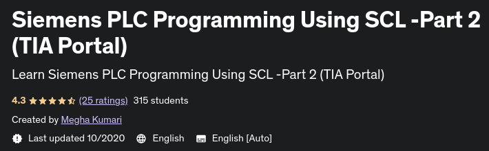 Siemens PLC Programming Using SCL -Part 2 (TIA Portal) 2020-10