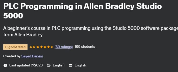 PLC Programming in Allen Bradley Studio 5000 2023-7