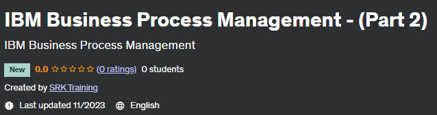 IBM Business Process Management – (Part 2) 2023-11