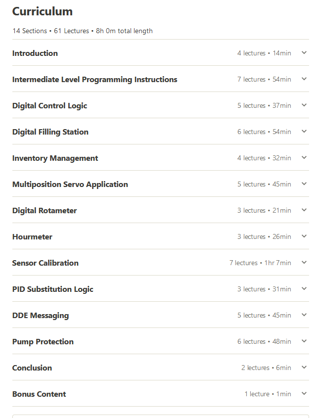 Practical PLC Programming (PLC II) 2019-10