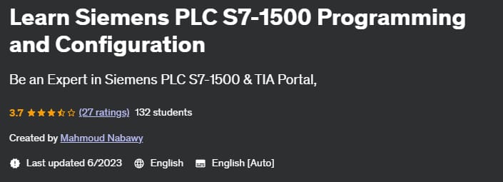 Learn Siemens PLC S7-1500 Programming and Configuration 2023-6