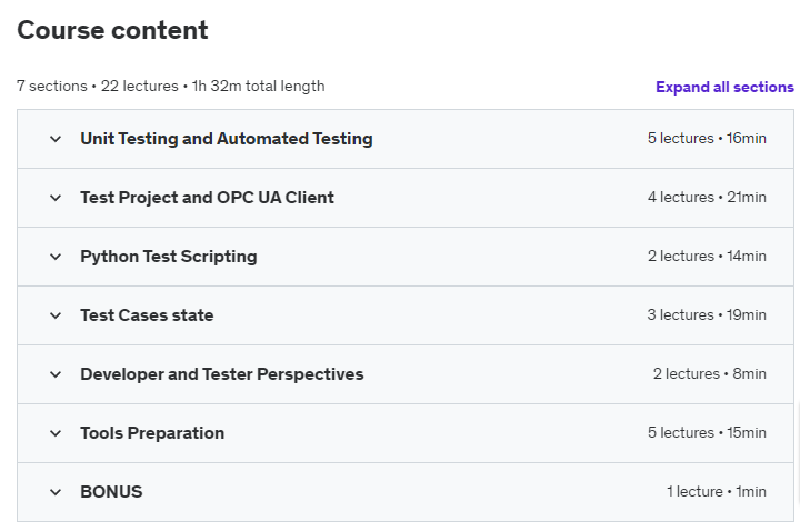 PLC – Python Automated Testing and OPC UA 2020-9
