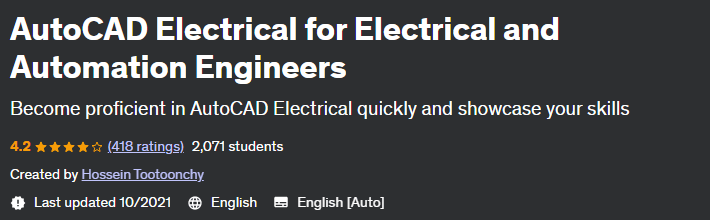 AutoCAD Electrical for Electrical and Automation Engineers 2021-10