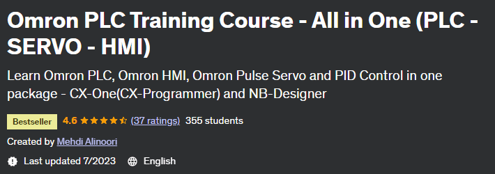 Omron PLC Training Course – All in One (PLC – SERVO – HMI) 2022-5