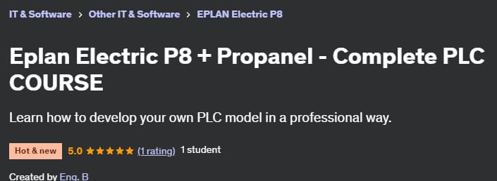 Eplan Electric P8 + Propanel – Complete PLC COURSE 2024-5