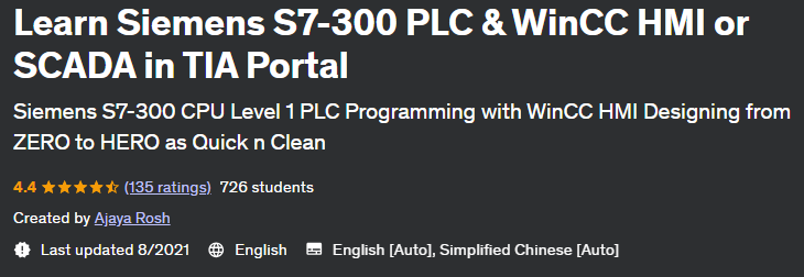 Learn Siemens S7-300 PLC & WinCC HMI or SCADA in TIA Portal 2021-8