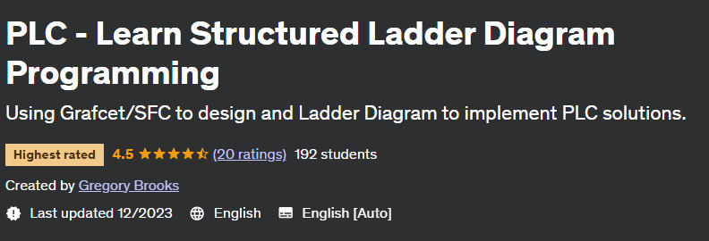 PLC – Learn Structured Ladder Diagram Programming 2022-7