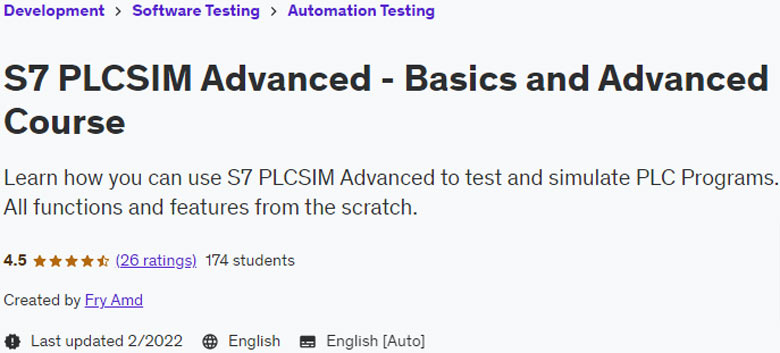 S7 PLCSIM Advanced – Basics and Advanced Course 2022-2