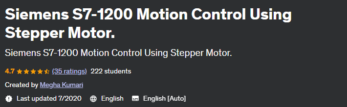 Siemens S7-1200 Motion Control Using Stepper Motor. 2020-7