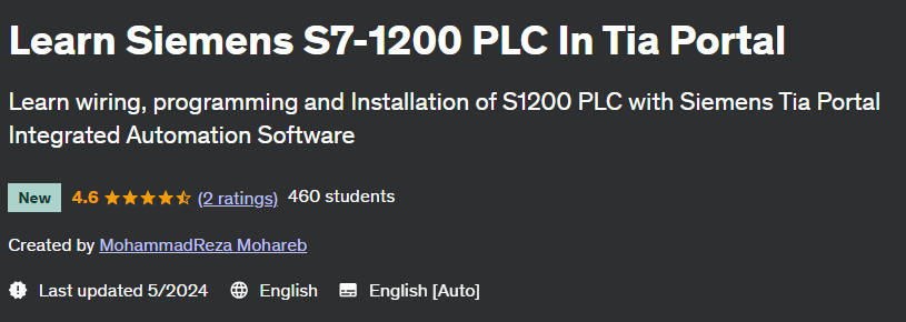 Learn Siemens S7-1200 PLC In Tia Portal 2024-5