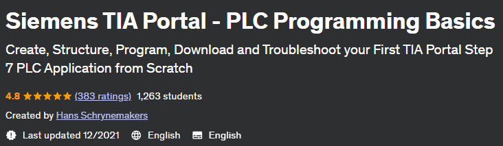 Siemens TIA Portal – PLC Programming Basics 2020-7