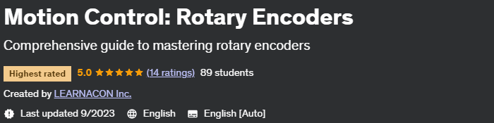 Motion Control: Rotary Encoders 2023-09