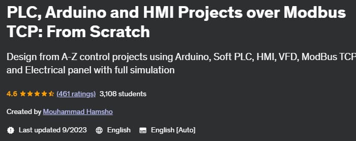 PLC, Arduino and HMI Projects over Modbus TCP: From Scratch 2021-9