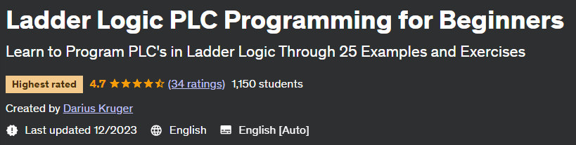 Ladder Logic PLC Programming for Beginners 2023-8