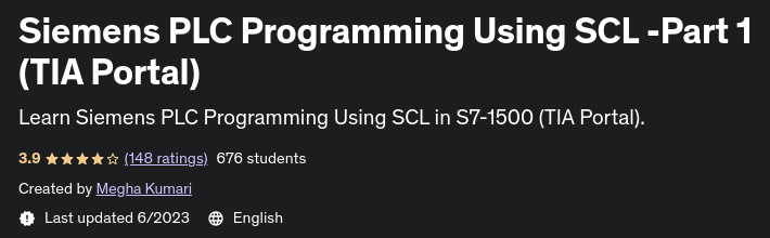 Siemens PLC Programming Using SCL -Part 1 (TIA Portal) 2022-5